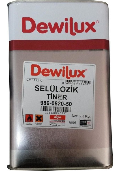 çınar ticaret dewilüx selülozik tiner 2,5 kg