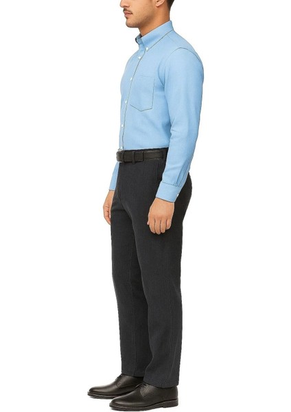 Rahat Kesim Klasik Likralı Pamuklu Erkek Baba Siyah Keten Pantolon fiyatları