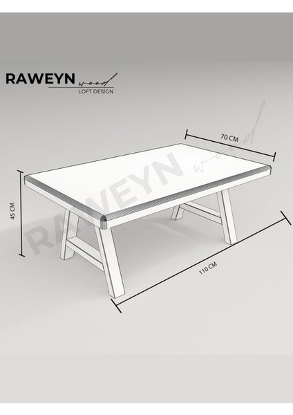 Lau Doğal Ahşap Orta Sehpa 45X45 indirimleri