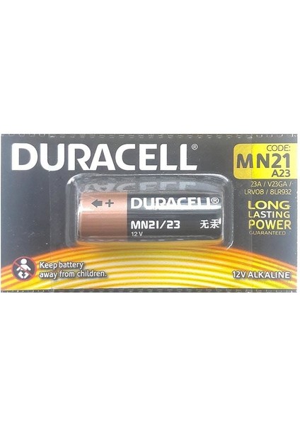 çınar ticaret duracell mn21 12 volt kumanda pili 1 adet