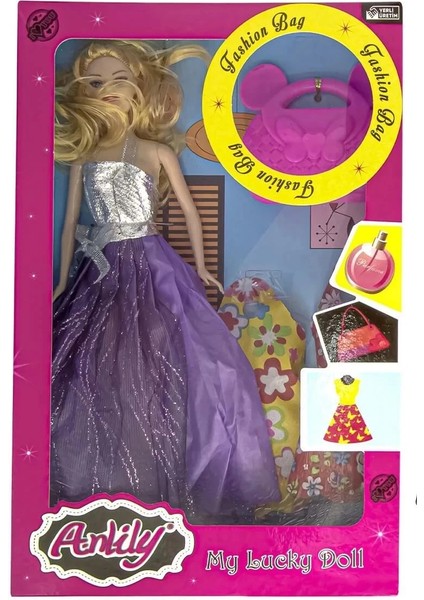 çınar ticaret oydaş anlily çantalı yedek elbiseli bebek 2281