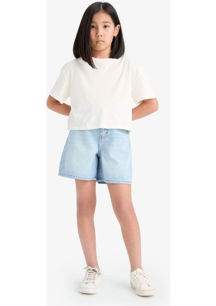 Kız Çocuk Jean Şort