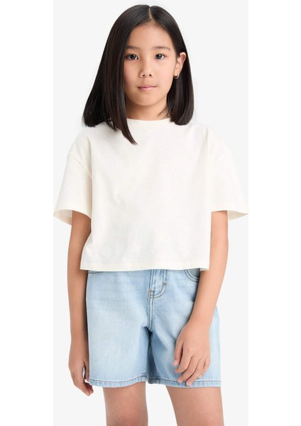 Kız Çocuk Jean Şort