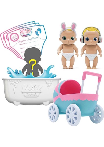 çınar ticaret baby secrets sürpriz figür ve bebek arabası seti