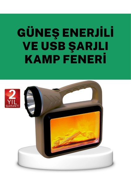 çınar ticaret güneş enerjili alev efektli lamba – cob teknolojili, dış mekan aydınlatma