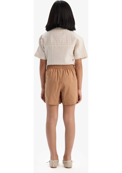 Kız Çocuk Gabardin Pileli Şort Etek E2648A825SM