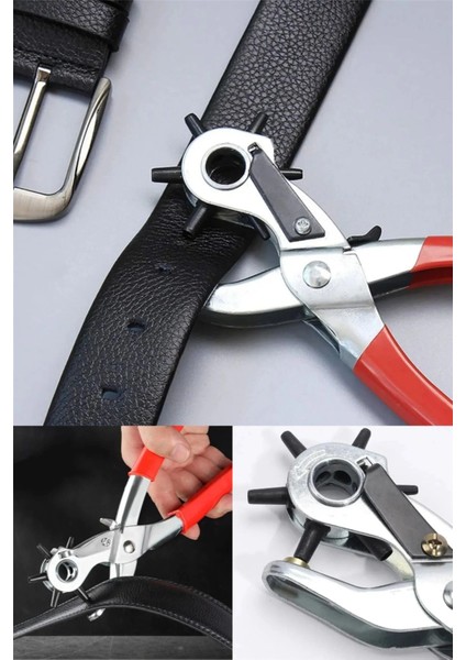çınar ticaret kemer delme makinası pratik 6 başlıklı kemer delme aleti metal kemer delme aparatı