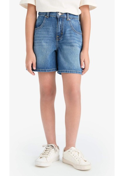 Kız Çocuk Jean Şort