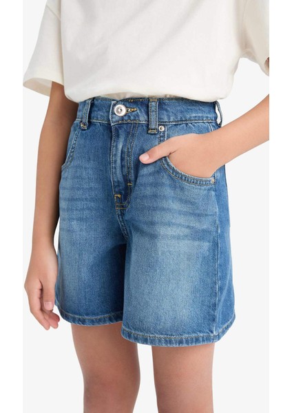 Kız Çocuk Jean Şort