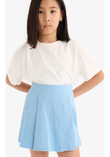 Kız Çocuk Gabardin Pileli Şort Etek E2648A825SM