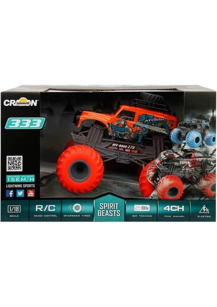 çınar ticaret 1:18 spirit beasts jeep usb şarjlı uzaktan kumandalı araba 25 cm fırsatları