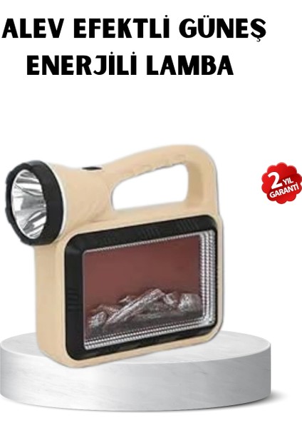 çınar ticaret güneş enerjili alev efektli lamba cob led su geçirmez çok fonksiyonlu