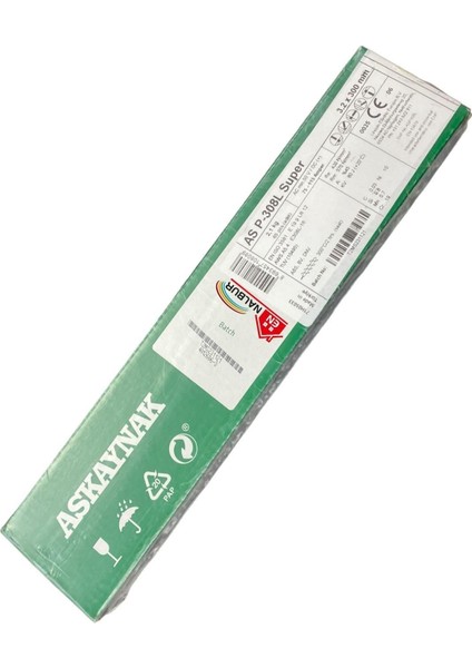 çınar ticaret askaynak as asp-308l süper krom elektrod 3,20x300