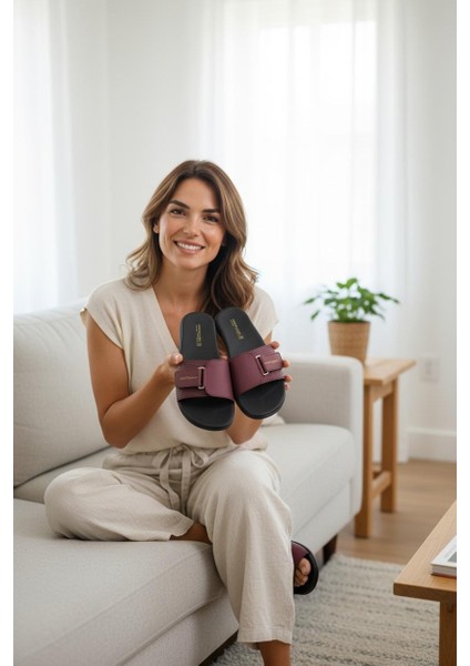 Kadın Çok Rahat Ortopedik Taban Terlik