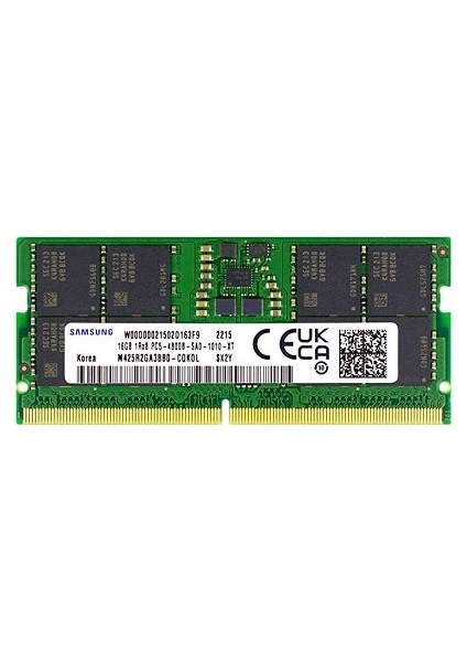 çınar ticaret samsung 8gb ddr5 5600mhz cl46 notebook ram m425r1gb4bb0-cwmod (1.1v)
