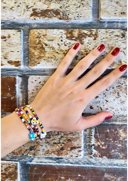 Fimo Köpekli Kum Boncuk Gözlük Zinciri - Kolye - Bileklik