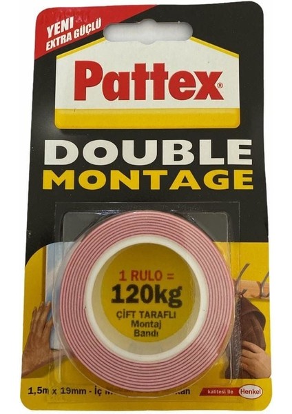 çınar ticaret pattex double montage çift taraflı bant 120 kg