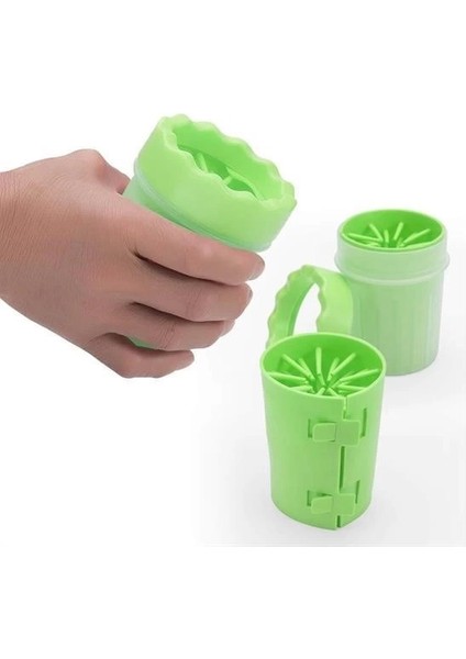 çınar ticaret silikon jel fırçalı kedi köpek pati ayak yıkama temizleme kovası (küçük)