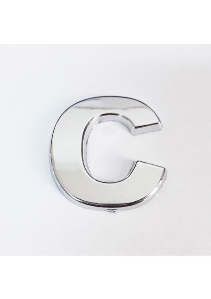 çınar ticaret cemax c harfi 3,75 cm krom yapışkanlı