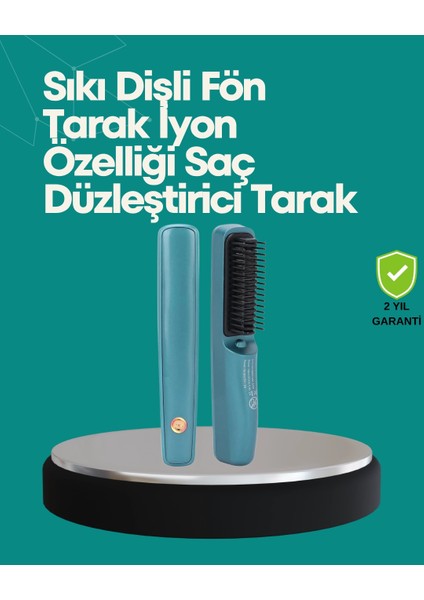 çınar ticaret kablosuz saç düzleştirici tarak – 2600 mah şarjlı model