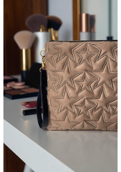 Yıldız Desenli Vizon Süet Portföy Çanta fiyatları