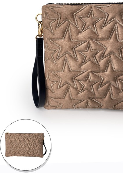 Yıldız Desenli Vizon Süet Portföy Çanta indirimleri