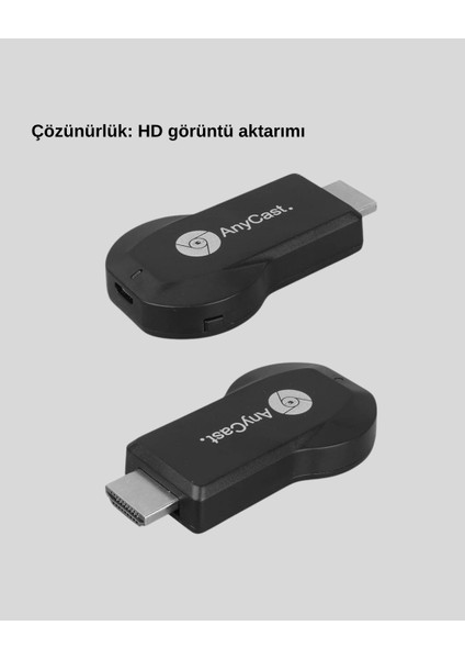 çınar ticaret kablosuz hdmı görüntü ve ses aktarıcı – anycast m9 plus tak-çalıştır tv adaptörü modelleri