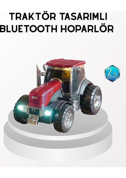 çınar ticaret bluetooth nostaljik traktör hoparlör led ışıklı 12w güçlü ses