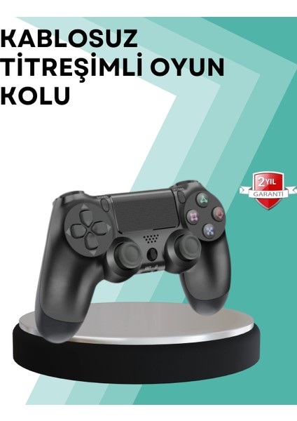 çınar ticaret kablosuz ps4 oyun kolu – çift titreşimli motor, uzun pil ömrü ve hassas kontrol
