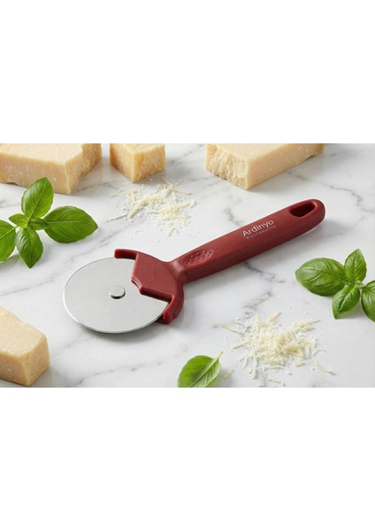 Ergonomik Paslanmaz Çelik Büyük Tekerlekli Pizza Kesici ve Hamur Bıçağı Mutfak Dilimleyici fiyatları