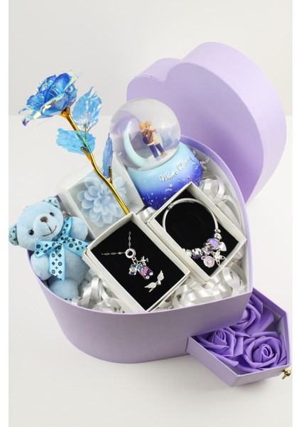 Aşkınızın Mavi Dokunuşu Hediye Kutusu : Işıltı ve Sadelik - Doğum Günü,yıl Dönümü,özür Dileme