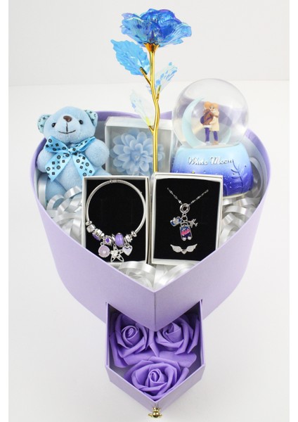 Aşkınızın Mavi Dokunuşu Hediye Kutusu : Işıltı ve Sadelik - Doğum Günü,yıl Dönümü,özür Dileme fiyatları