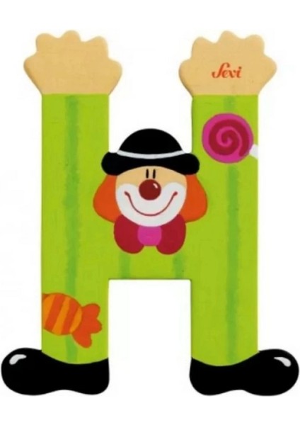 çınar ticaret palyanço ahşap harf h