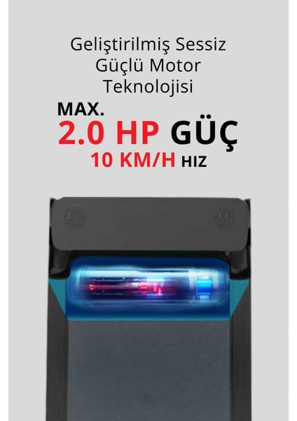 T-229 Katlanabilir Koşu ve Yürüyüş Bandı / LCD LED Ekran / Bluetooth ve Hoparlör / 2HP Güç / 10 Km Hız / Nabız Ölçme / Manuel Eğim / Kontrol Düğmesi indirimleri
