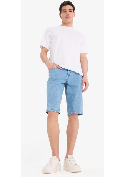 Regular Fit Jean Bermuda Şort A4805AX25SM