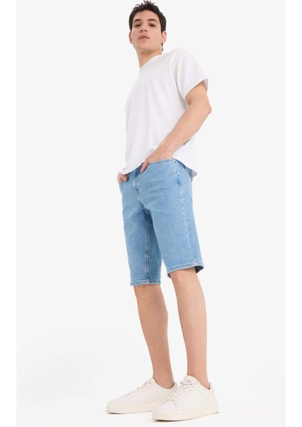 Regular Fit Jean Bermuda Şort A4805AX25SM