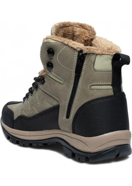 Lambırlend Garson Bot 980-7 Cilt Bej Kum Siyah Kaymaz Taban Kürklü Fermuarlı Kışlık Bot fiyatları