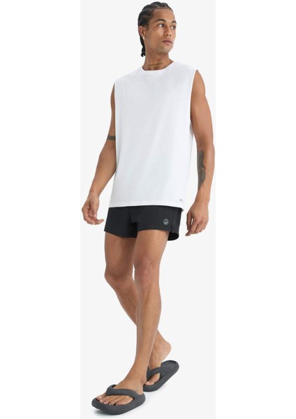 Boxy Fit Bisiklet Yaka Sporcu Atlet A1821AX25HS