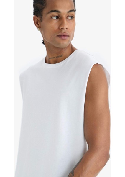 Boxy Fit Bisiklet Yaka Sporcu Atlet A1821AX25HS