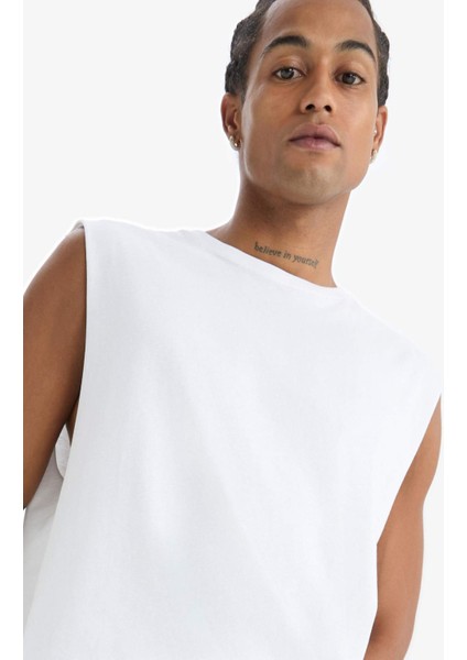 Boxy Fit Bisiklet Yaka Sporcu Atlet A1821AX25HS