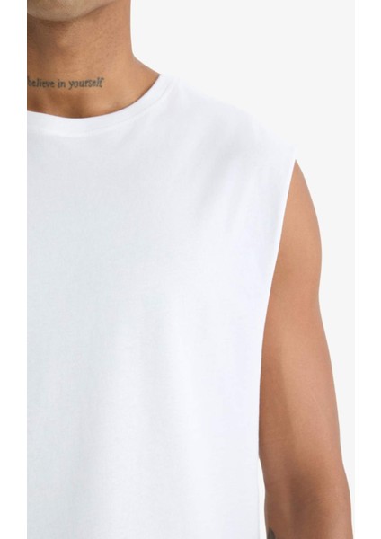 Boxy Fit Bisiklet Yaka Sporcu Atlet A1821AX25HS