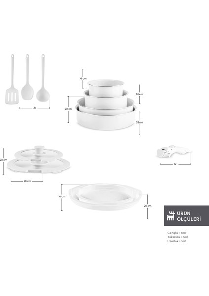 x Refika Swiss Crystal Easy Clip Indüksiyon Tabanlı 12 Parça Tencere Seti Pure White fiyatları