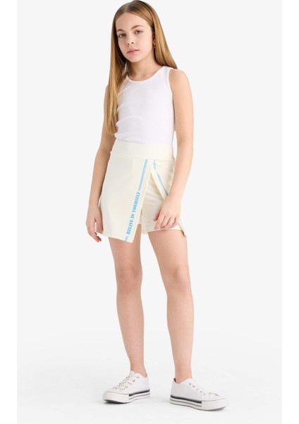 Kız Çocuk Baskılı Şort Etek E1117A825SM