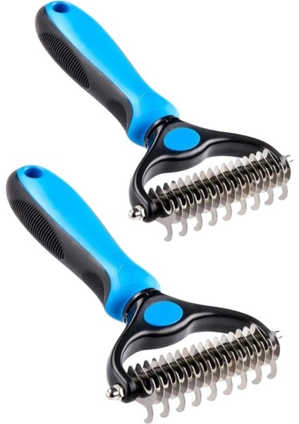 çınar ticaret plastik saplı metal kedi köpek bakım kıtık tüy topak açıcı tarak 1adet