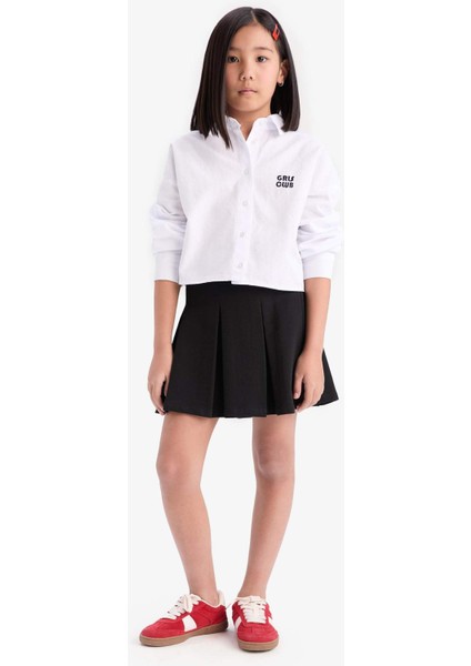 Kız Çocuk Basic Düz Pileli Etek E2661A825SM