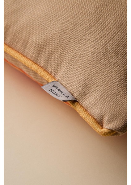 Good Vibes Baskılı Biye Detaylı Kırlent Kılıfı modelleri