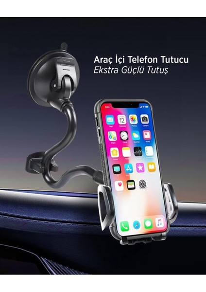 Otomatik Klipsli Araba Telefon Tutucu | Ayarlanabilir Cam & Torpido Için Yüksek Kalite fiyatları