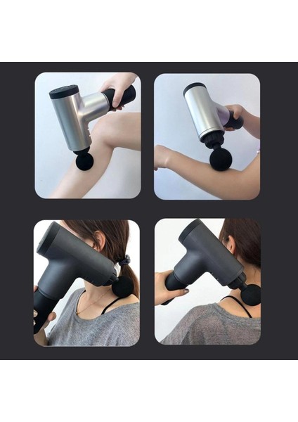 çınar ticaret masaj aleti kademeli 2000mah batarya derin doku kas masaj tabancası 4 başlıklı renk seçilemez indirimleri