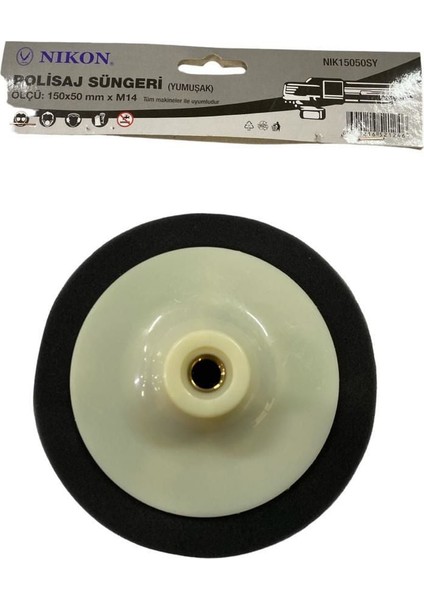 çınar ticaret nikon 15050sy polisaj süngeri 150 mm siyah yumuşak