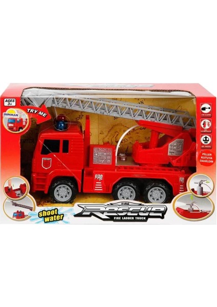 çınar ticaret sunman sesli ve ışıklı su fışkırtan ıtfaiye aracı 24 cm modelleri